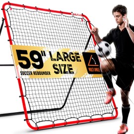Soccer Rebound Net Rebounder | Skill Training Gifts, Aids & Equipment for Kids Teens & All Ages - Kick-Back/Perfect Storage