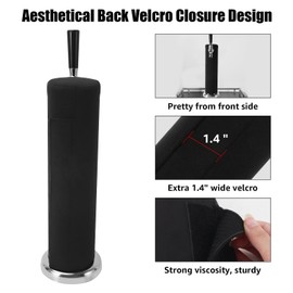 Kegerator Tower Insulator for Standard 3” Diameter Single Tap Draft Beer Tower, Stretchy Neoprene Beer Tower Cover to Minimize Condensation & Reduce Foam