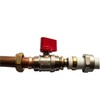 Wärmer System 15mm/16mm Red Pex al-pex Ball Valve Brass Compression