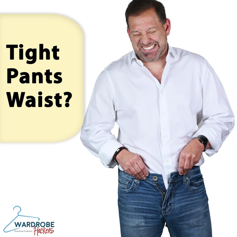 Flexible Waist Extenders for Jeans & Pants, Black (Pack of