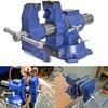 TINVHY 5-Inch Multi Purpose Heavy Vise, Multi-Jaw Bench Vise with