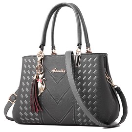 ALARION Womens Purses and Handbags Shoulder Bag Ladies Designer Satchel Messenger Tote Bag, 1-greys, Medium