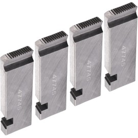 4-Piece 47745 Universal Threading Machine Dies – Fits 1/2" to 3/4" Pipes, Compatible with RIDGID 300, 535, 1822-I, and 1224 Pipe Threading Machines