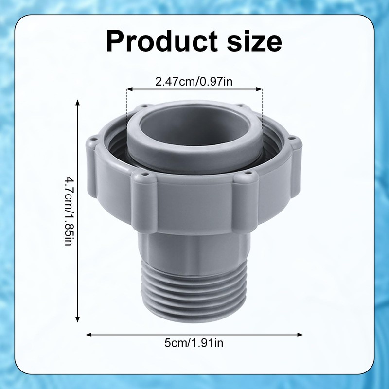 PEUTIER Pool Replacement Part for Coleman, ID1.5-inch Connector to The