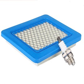 1 Stück Luftfilter Zündkerzen für Briggs & Stratton Rasenmäher, Flachluftfilter Motoren L7T Zündkerzen Motor Filter Ersatzteile Ersetzt 491588S 491588 399959 Wolf 2058411 Honda