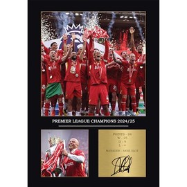 Liverpool League Winners Gift Signed A4 Print Display Unframed Liverpool Gifts For Boys Digitally Reproduced Signature Liverpool Gifts For Men