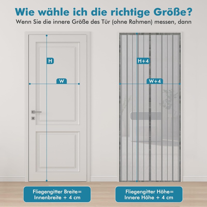 Sekey Magnet Fly Screen Door Curtain for Wood, Iron, Aluminium