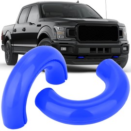 GLOBLED 2 PCS Tow Hooks Covers Hitch Cover Fits for Ford F150 2004-2025, Bronco Base/Outer Banks/Big Bend 2021-2025 Compatible with Tundra Toyota Accessories 2017-2021-Blue