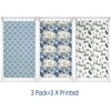 AMROSE 3 Pack Soft Floral Crib Sheets for Baby Girls,