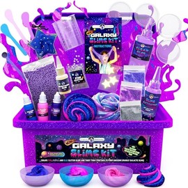 (Galaxy) - Original Stationery Mini Galaxy Slime Kit with Glow in The Dark Slime Powder to Make Glitter Slime  Galactic Slime Kit for Girls 10-12     