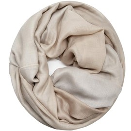 Glamexx24 01386 Women's Loop Winter Scarf Warm and Soft Tube Scarf Stripes Colour Gradient Cloth, 01385a8 Khaki