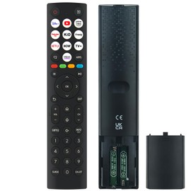 VINABTY Replacement Voice Remote Control Fit For Hisense 4K QLED Smart TV 43E6NTUK 50E6NTUK 55E6NTUK 65E6NTUK 43E77NQTUK 50E77NQTUK 65E77NQTUK 75E7NQTUK 85E7NQTUK 55E77NQTUK 65E77NQTUK