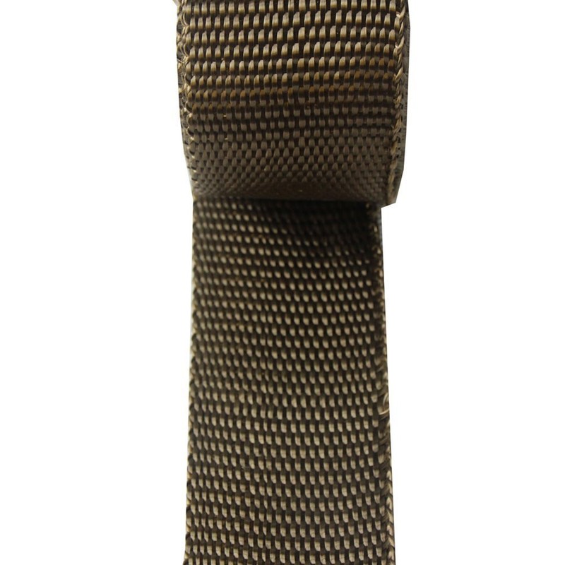 LEDAUT 2" x 25' Titanium Exhaust Header Wrap for Motorcycle