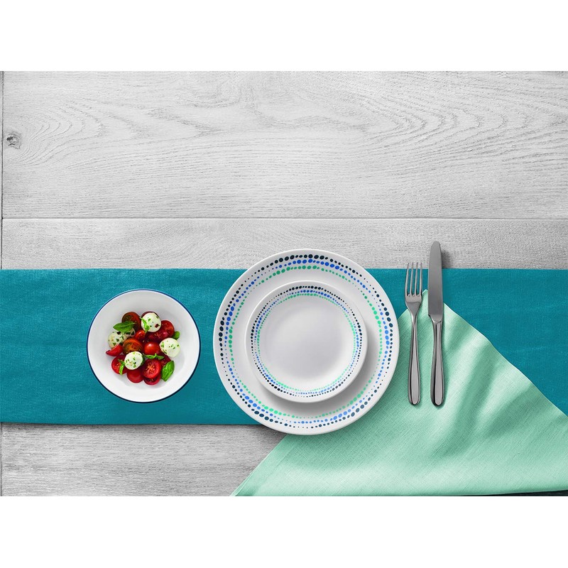 Corelle Vitrelle 18-Piece Service for 6 Dinnerware Set Triple Layer