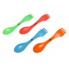 Cooks Drawer Multi Color Spork 4 Pack Camping Flatware
