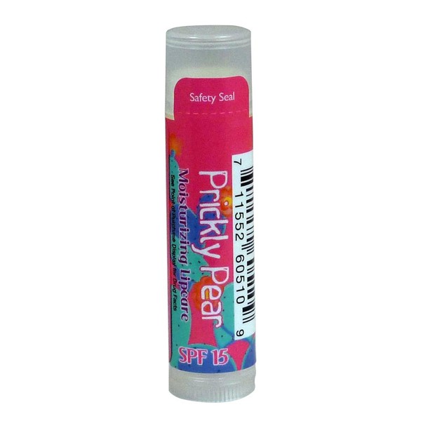 Prickly Pear Lip Balm SPF 15 Moisturizing Lip Balm - 1 Tube – Wind & Sun Screen Lip Protection & Treatment – Lipbalm For Dry – Cracked - Chapped Lips