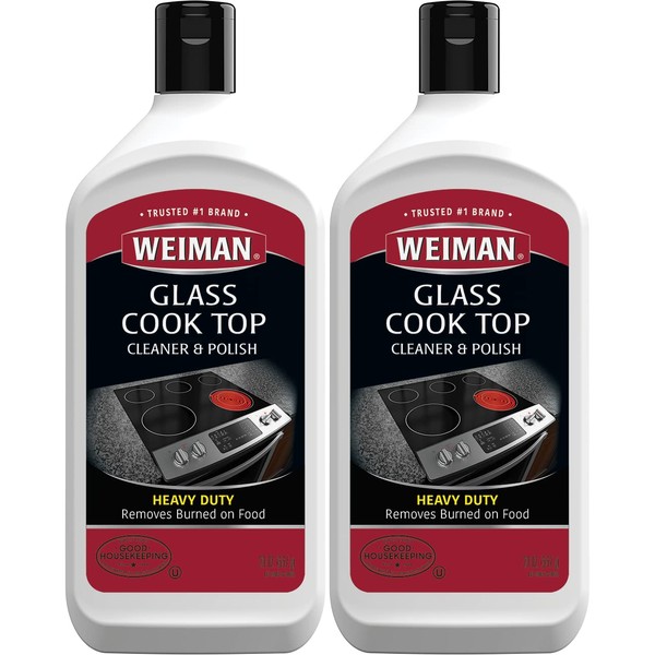 Weiman Glass Cook Top Cleaner and Polish - 20 Ounce(Pack of 2)