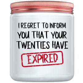 30th Birthday Gifts for Her, Him - Funny 30 Year Old Happy Birthday Gifts for Women, Men, Best Friend - Unique Turning 30 Gifts - Lavander Scented Candles