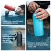 Uzima - Z-Source Filtered Water Bottle for Hiking, Backpacking, Camping,