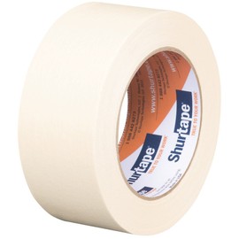 Shurtape CP 105 General Purpose Grade, Medium-High Adhesion Masking Tape, 48mm x 55m, Natural, 1 Roll (104468)