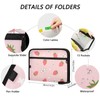 Strawberry Cute Flower File Folders,Plastic Folders with 13 Pockets,Expandable File