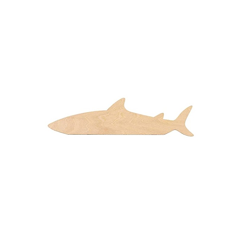 Shark Shaped Wooden Ruler