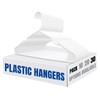 Premium White 10-Pack Hangers - Extra Strong 17-inch Plastic Coat
