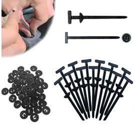 100 Stück Nylon Kabelbinder Schnalle, Kabelbinder-Verschluss Für Reparaturen, Auto-Kunststoff-Nylon-Kabelbinder,Universell Einsetzbar für Auto, Haushalt, Reparatur & Maschinen.