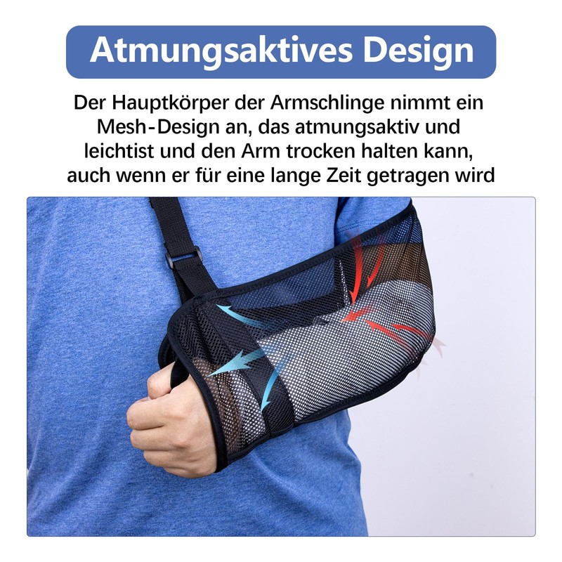 Mesh Arm Sling Shoulder Lightweight Breathable Arm Shoulder Sling Adjustable