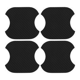 TUCKBOLD Car Magnet Car Door Handle Scratch Protector 91x93mm Anti-Scratches| Door Handle Protective Film Fiber Black 4 Pcs
