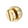 uxcell 10x6mm Round Studs Rivet Purse Handbag Feet Spike Brass