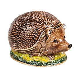 Juliana 15342 Hedgehog Trinket Box - Ornament - Treasured,Brown
