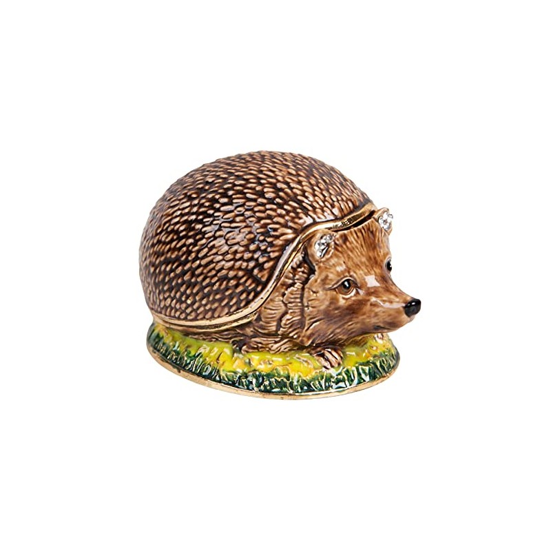 Juliana 15342 Hedgehog Trinket Box - Ornament - Treasured,Brown