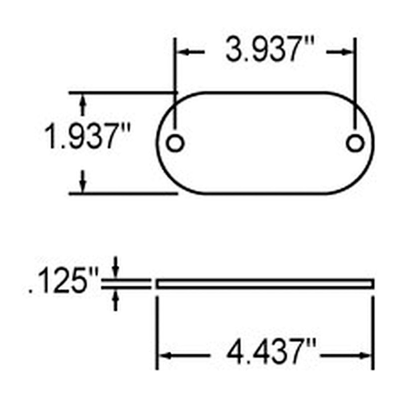 Truck-Lite 98001Y Yellow Reflector (Oval, Yellow, Reflector, 2 Screw Or