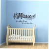 COHEALI Musical Note Wall Sticker Removable Decal for Bedroom Living