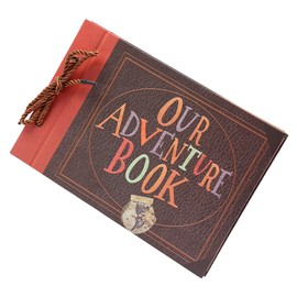 Álbum de Fotos de álbum de Recortes Vintage Our Adventure Book Scrapbook Álbumes de álbumes de Recortes de Bricolaje Diario de Viaje Carpeta de Libros de Fotos Álbumes de Memoria
