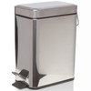 HOMION PEDAL BIN BATHROOM 5L SLIM RECTANGULAR REMOVABLE BUCKET WASTE