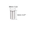 sourcing map 50Pcs 6mm X 12mm Dowel Pin 304 Stainless