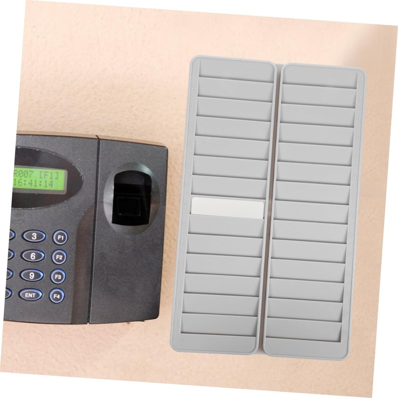 SHINEOFI Rack 28 Pocket Slots Wall Mounted Holder Employee Attendance