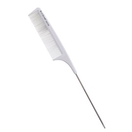 Blackomb - Professional Ceramic Hairdressing Comb | Toupee Comb with Needle Handle | Antistatic Comb | Needle Handle Comb | High Quality Hair Comb | White