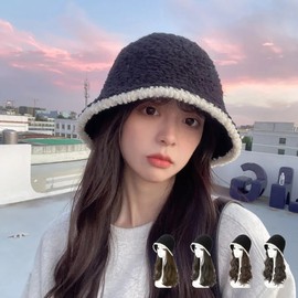 Fields Fleece Bungeoji Hat Type Wig SD251124 Dark Brown Big Wave FREE / 필즈 양털 벙거지 모자형 가발 SD251124 흑갈색 빅웨이브FREE