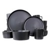 Elama Vajilla Contemporanea Elama Luxmatte 20 Piezas Color Negro