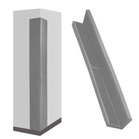 VANCL Wall Corner Padding Light Grey Wall Corner Guards Heavy Duty Wall Corner Edge Protector Wall Cushion Mats Waterproof Durable 2 Sides Wall Corner Pads for Safety