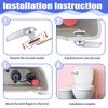 Tucnoeu Universal Toilet Handle Replacement Kit - Front Mount Toilet