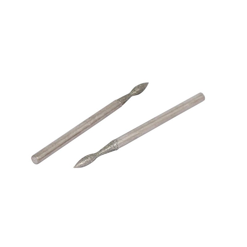 Sourcingmap 2.35mm Shank 2mm Tip Stone Head Grinding Bit Diamond