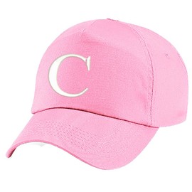 4sold Childrens Embroidery Cotton Summer Sun Hat Children School Kids Caps Hat Sport Alphabet A-Z Boy Girl Adjustable Baseball Cap Pink