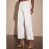 EVALESS Womens High Waist Wide Leg White Jeans Trendy 2025