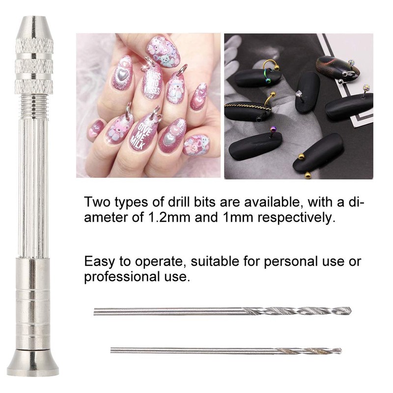 Nail Piercing Tool, Manual Nail Art Piercing Machine Nail DIY