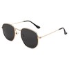 FEISEDY Polarized Sunglasses for Women Men Retro Polygon Square Sun