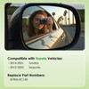 Driver Side Replacement Mirror Glass - Compatible with Toyota Vehicles